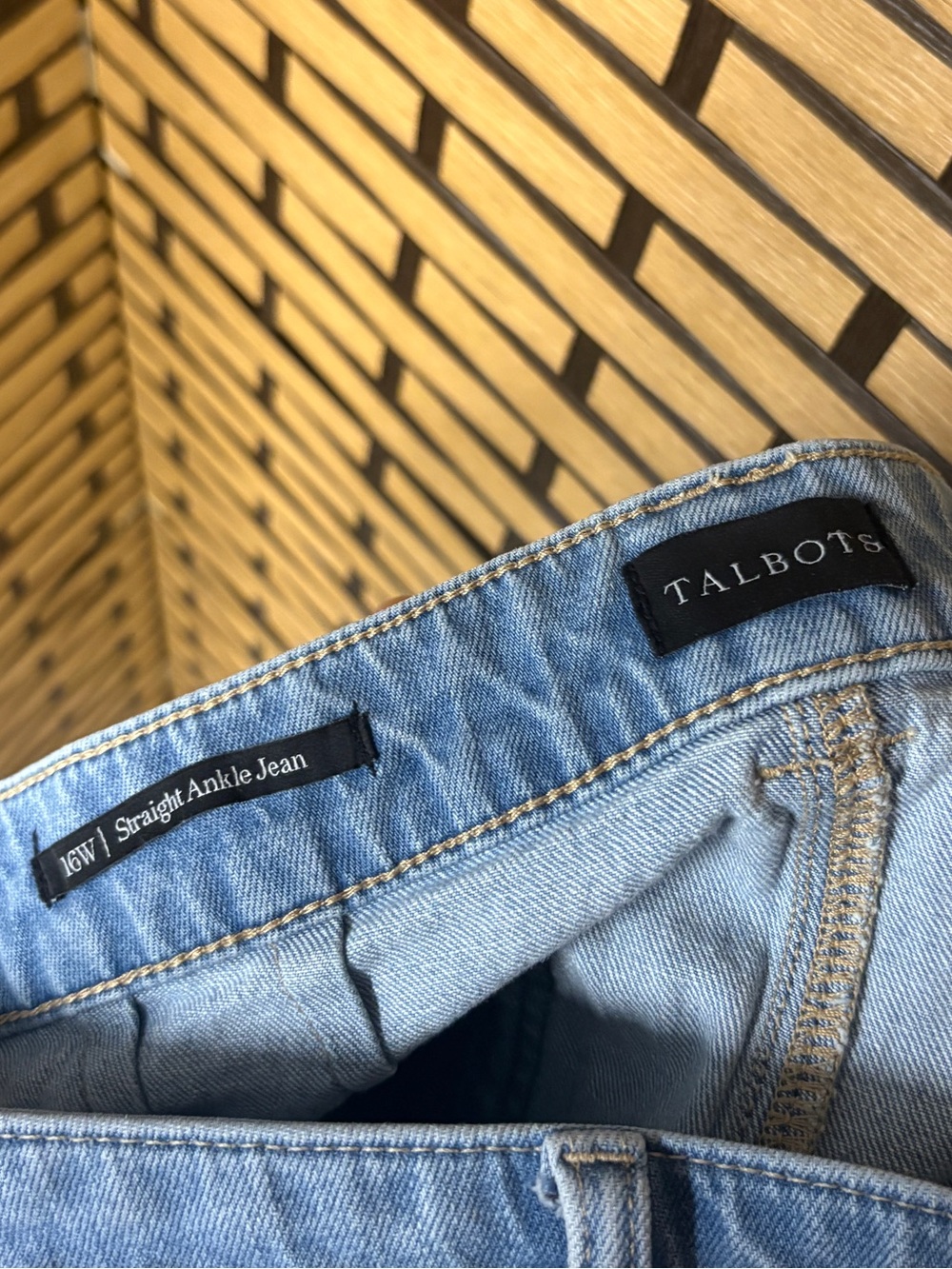 Talbots straight ankle jeans size 16W - Picture 6 of 7